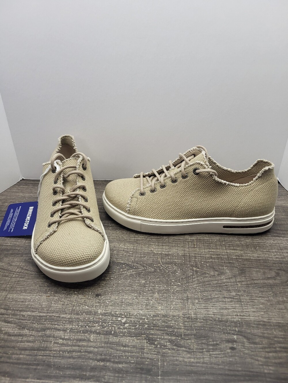 Birkenstock Bend Low Sneakers Women's EU 40 N/US 9 Sand  Canvas Suede Shoes New